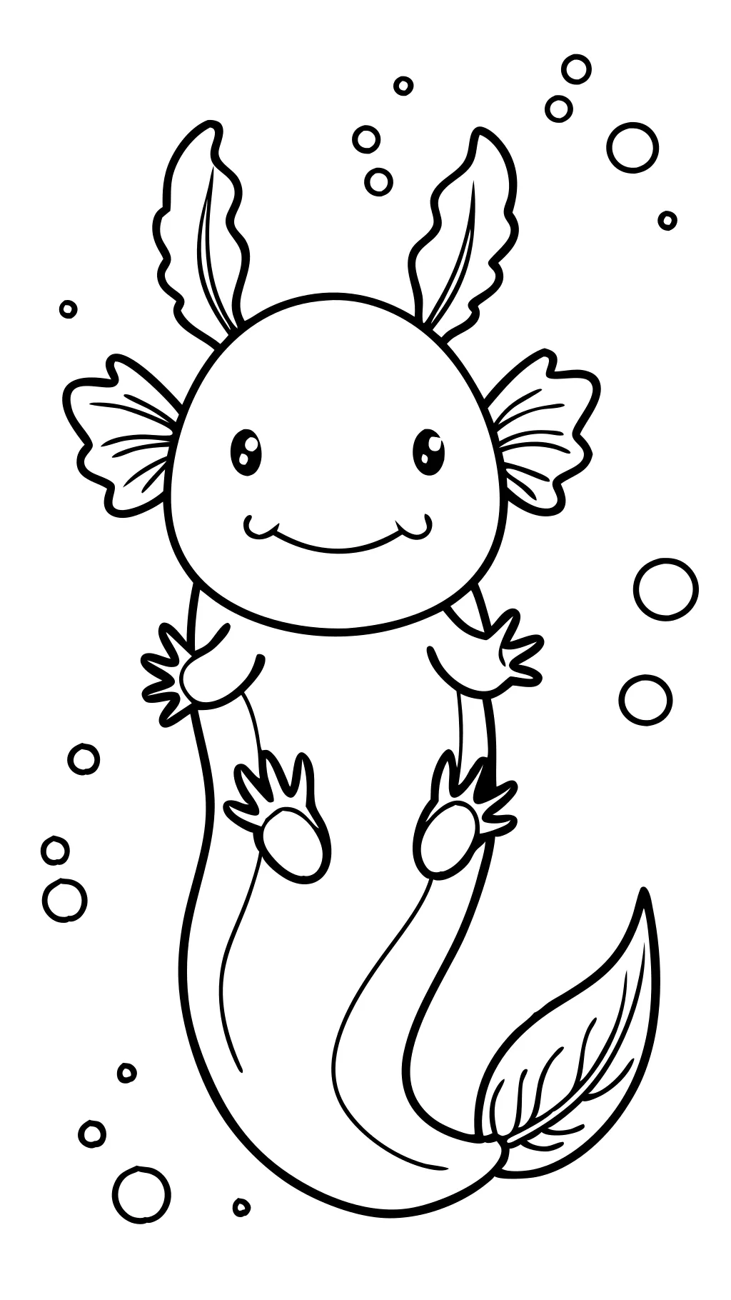 coloriages axolotl imprimables